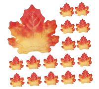 GRIRIW 20Pcs Maple Leaf Shaped Paper Plates Disposable Thanksgiving Party Tableware for Autumn Harvest Festival Birthday Picnic Dinner Dessert Use