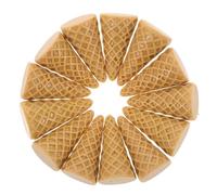 GRIRIW 20pcs Miniature Ice Cream Cone Charms Resin Decorative Embellishment Easy to Install Orange Ice Cream Shaped DIY Craft Supplies for Craft Making