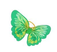 GRIRIW 20pcs Pet Hair Accessories for Dogs Green Elastic Hair Bands for Grooming for Puppies and Cats