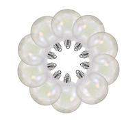 GRIRIW 24pcs DIY Halloween Witch Ball Iridescent Bubble Ball Ornaments for Halloween Party Decorations Fillable for Crafts and Christmas Tree Decor