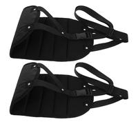 GRIRIW 2pcs Adjustable Airplane Travel Footrest Hammock Portable Leg Hammock for Flights Office Train Use Ergonomic Foot Support with Easy Setup for Comfortable Long Trips