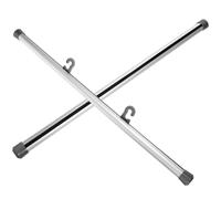 GRIRIW 2pcs Aluminium Alloy Hanging Scroll Frame Hooks for Posters with 1.4cm Diameter, Sturdy Wall Painting Hangers Suitable for Home Or Office Display