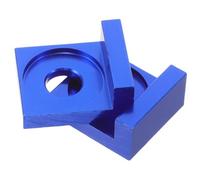 GRIRIW 2pcs Aluminum Alloy Motorcycle Chain Tensioner Blue Rear Wheel Adjuster Inner Dirt Bike Parts for Precise Outdoor Chain Stability and Easy Maintenance