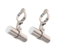 GRIRIW 2pcs Bicycle Extension Rack Handlebar Extenders for Stationary Bike Multi-function Handlebar Extenders for Bike Silver Aluminum Alloy