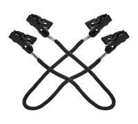 GRIRIW 2pcs Black Polyester Hat Retainer Clips with Eyewear Strap, Windproof Cap Keeper for Hiking, Running, Cycling, and Outdoor Sports