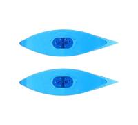 GRIRIW 2pcs Blue Plastic Tatting Shuttle Tools Lace Making Kits DIY Hand Art Shuttles for Beginners Lacemaking Supplies Craft Weaving Needles