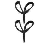 GRIRIW 2pcs Bow Strap Wrist Loop Finger Sling Leather Black for Recurve Bow Improves Shot Accuracy for Target Practice and Outdoor Practice