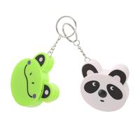 GRIRIW 2pcs Cartoon Animal Mini Tape Measure Keychain with Automatic Retractable Feature Portable Pocket-sized Tape Ruler Pendant for Home Office Go Use