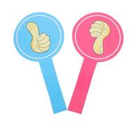 GRIRIW 2pcs Classroom Voting Paddles Down Signs for Interactive Engagement Feedback Tools for Teaching and Competitions Highly Visible Design Easy to Use