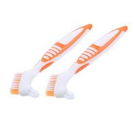 GRIRIW 2pcs Double-Sided Turtle Shell Cleaning Brush Set Portable Aquatic Turtle Mud Remover Tool for Effective Shell Cleaning and Maintenance
