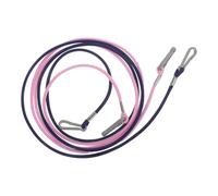 GRIRIW 2pcs Elastic Mitten Clips with Glove Holder Straps for Anti-lost Winter Glove Grabber Keepers Soft Cozy Pink Blue for Outdoor Ski Play