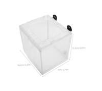 GRIRIW 2pcs Fish Breeding Box with Mesh Net Transparent Floating Incubator for Aquarium Small Isolation Hatchery for Guppy Shrimp Betta Fit for Fish Tanks