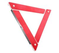 GRIRIW 2pcs Foldable Safety Triangle Roadside Warning Signs with High Reflectivity and Abs Tripod Design for Vehicle Emergency Use and Early Hazard Alerts