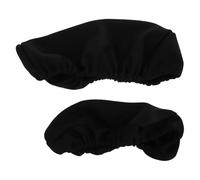 GRIRIW 2pcs Gaming Racing Chair Cover with Lumbar Support Pillow and Headrest Sleeve Black Polyester Material Universal Fit for Office and Gaming Chairs Easy to Clean