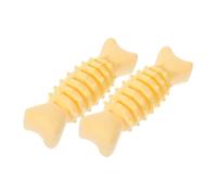 GRIRIW 2pcs Interactive Dog Chewing Toy Puppy Molar Teeth Cleaning Toys for Dogs Safe Material Yellow Fish Design