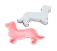 GRIRIW 2pcs Large Dog-Shaped Silicone Mold Non-Stick Candy Chocolate Baking Molds for Cake Fondant DIY Heat Resistant Flexible Cake Moulds for Home and Professional Use