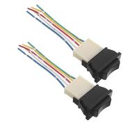 GRIRIW 2pcs Master Power Window Switch Car Rocker Switch Control for Vehicle Wear-resistant down Control with Wiring Harness Accessory for Auto Replacement