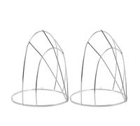 GRIRIW 2pcs Metal Crown Frame with Ergonomic Design and Smooth Finish for DIY Ancient Headdress Making, Vintage Style Hair Accessory Base Suitable for Stage Performances and Weddings