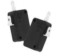GRIRIW 2pcs Microwave Oven Door Interlock Switch Normally Open Micro Switch Replacement Parts for Microwave Oven Repair and Door Limit Control