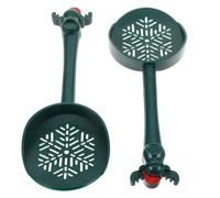 GRIRIW 2pcs Mini Hamster Poop Scooper Plastic Small Pet Litter Scoop for Cage Cleaning and Sand Bath, Compact Mouse and Dwarf Hamster Toilet Shovel Accessory for Small Animals