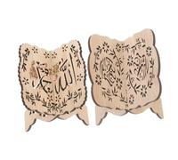 GRIRIW 2pcs Multi Functional Book Holder Stand for Reading and Display Shaped Desktop Rack for Recipes Office School and Home Organization