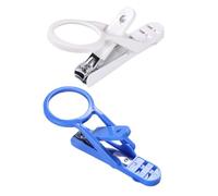 GRIRIW 2pcs Pet Claw Clippers for Hamsters and Hedgehogs Nail Grooming Kit with Magnifying Glass Suitable for Small Pet Owners