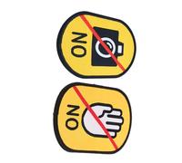GRIRIW 2pcs Pet Stickers for Service Dogs Removable Leash Patches t Pet Photos Signs High-visibility Dog Warning Labels for Safe Interactions