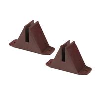 GRIRIW 2pcs Plastic Garden Fence Base Stands for Outdoor Privacy Divider Fence Base Support Holders Easy Installation Stability Enhancement