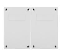 GRIRIW 2pcs Plastic Junction Box for Wiring Projects with Weather Resistance and User-friendly Design, White Plastic Electrical Enclosure for Outdoor Use and Mounting Switch Box