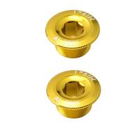GRIRIW 2Pcs Practical Bike Crank Covers Lightweight Aluminum Alloy Screws for Mountain and Road Bike Crankset Accessories Portable Fixing Bolts