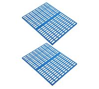 GRIRIW 2pcs Rabbit Cage Mat with Snap Joint, Soft and Comfortable Plastic Foot Resting Pads for Small Animals, Washable Bunny Floor Mat, Rabbit-shaped Cage Floor Pad for Resting