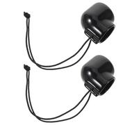 GRIRIW 2pcs Scuba Valve Cap for Tank Valve Protector Cover, Portable Waterproof Pvc Diving Bottle Dust Plug for Underwater Diving and Snorkeling Gear, Black Pipe Shape Accessory