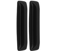 GRIRIW 2pcs Self Adhesive Cabinet Handles Stick Pulls for Wardrobes Refrigerators No Drill Multipurpose Black Sliding Door Window Pulls
