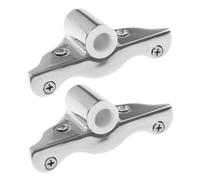 GRIRIW 2pcs Stainless Steel Boat Oar Holder Paddle Fixing Base with Oarlock Socket Mounting Bracket for Kayak Canoe Row Boat Hardware and Easy to Install