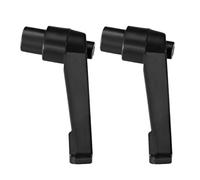 GRIRIW 2pcs Thread Fixing Handle Machine Knob Adjustable Metal Black M6 Rotary Locking Screw Handle for Frequent Adjustments and Confined Areas