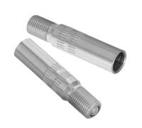 GRIRIW 2pcs Tire Valve Stem Extender Adapter 39mm Copper Chrome Plated for Car Motorcycle Truck Wheel Tire Stem Extension Caps