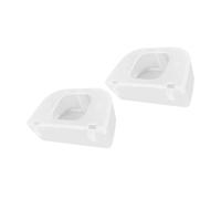 GRIRIW 2Pcs Transparent Bird Cage Feeder with Flip Cover Capacity No Mess Pigeon and Quail Food Water Holder for Parrots Cockatiels and Doves