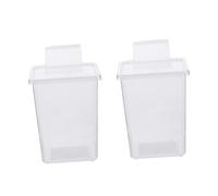 GRIRIW 2PCS Transparent Reptile Feeding Box Set Versatile Terrarium Container with Ventilation for Tarantula Gecko Snake and Lizard Hatching and Observation