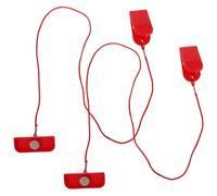 GRIRIW 2Pcs Treadmill Emergency Stop Magnetic Safety Key Replacement Lock Clip Accessories with D-Shaped Magnet 60X23.4Mm for Running Machine Safety