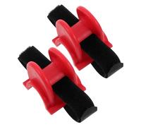 GRIRIW 2pcs U-shaped Fishing Pole Holder Tpe Material Rod Brackets for Bridge Railings Seaside Rail Fishing Portable Clamp for Truck Boat and Dock Storage