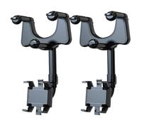 GRIRIW 2pcs Universal Rotatable Car Rearview Mirror Phone Holder Bracket for Trip Recorder and Navigation, Adjustable Flexible Mount for Vehicle GPS and Smartphone