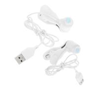 GRIRIW 2pcs USB Auto Screen Clicker for Smartphones Abs Material Fast Continuous Tap Device with USB Interface for Live Streaming Order Grabbing Shopping Tasks White