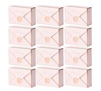 GRIRIW 30 Pcs Pink Paper Candy Boxes for Wedding and Bridal Shower, Portable and Environmental-friendly Packaging with Lids, Elegant and Lightweight Sweets Storage