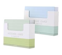 GRIRIW 300pcs Colored Index Cards Blank Flash Cards for DIY Note Taking Study and Organization Includes Blue Green for and Memorization