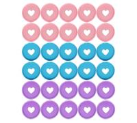 GRIRIW 30pcs Blue Plastic Binding Discs Heart Shape for Organizing Papers and Easy Page Replacement, for DIY and Document Classification, Suitable and Students
