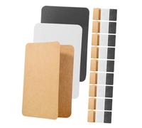 GRIRIW 30Pcs Multi-use Folding Blank Greeting Cards with White Black Kraft Paper for DIY Festival Blessing and Decorative Message Crafting