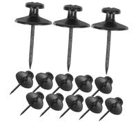 GRIRIW 30pcs Zinc Alloy Picture Frame Hooks for Hanging Strong Wall Nails for Photos and Light Decorations Thumbtacks for Cork Boards and Art Displays Stylish Black Star Design for Home