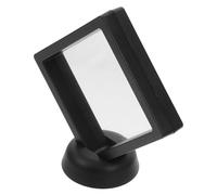 GRIRIW 3D Floating Frame Shadow Box Display Case Jewelry Display Box with PE Film Material 9X9Cm round Shape Dustproof Enclosure for Pendant Tabletop Use