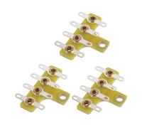 GRIRIW 3pcs 4-position Copper Lug Board Plastic Base for Vintage Tube Amplifier DIY Audio Wiring Strip Reliable Connection