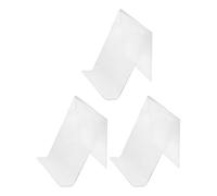 GRIRIW 3pcs Cookbook Display Holder Comic Book Stand Acrylic Space-Saving Design Efficient Organization Modern Style Office Book Stand Displays for Posters and Phone